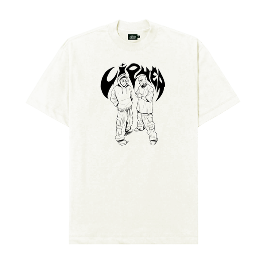 CIPHER "GANG SKETCH" OFF-WHITE TEE OVERSIZED