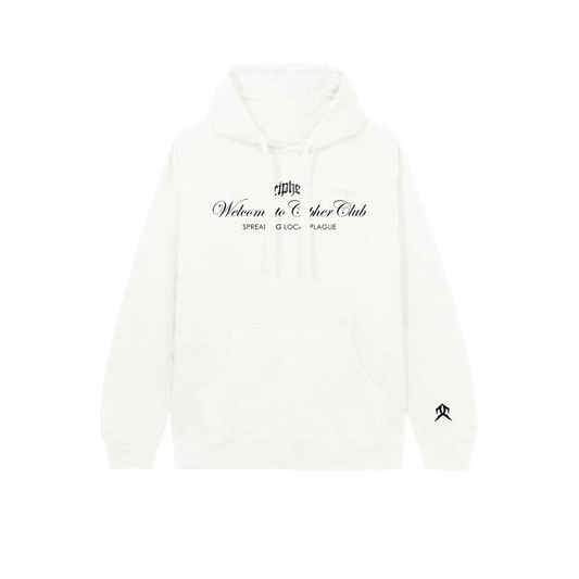 CIPHER "PLAGUE" OFF-WHITE HOODIE