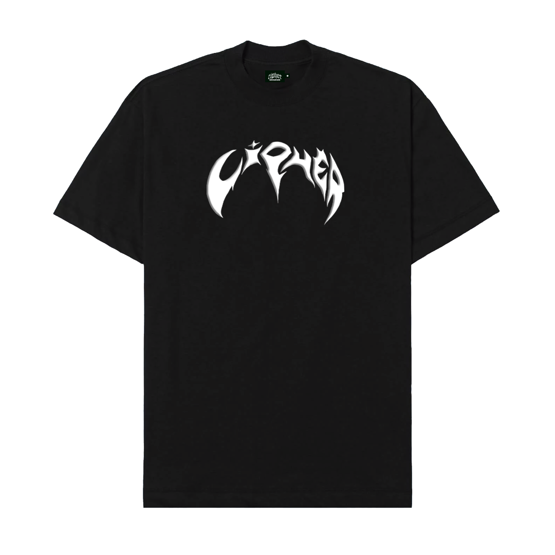 CIPHER "FLAG" BLACK TEE OVERSIZED