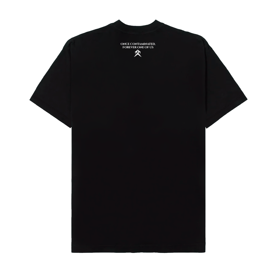 CIPHER "SIMBIO-C" BLACK TEE OVERSIZED