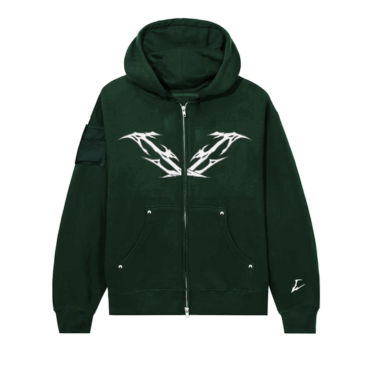 CIPHER "EXTINCTION" GREEN HOODIE