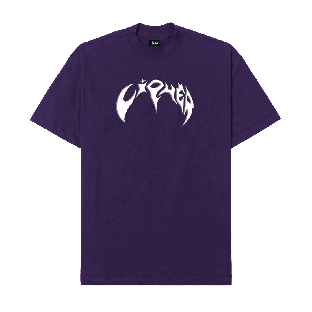 CIPHER "FLAG" PURPLE TEE OVERSIZED