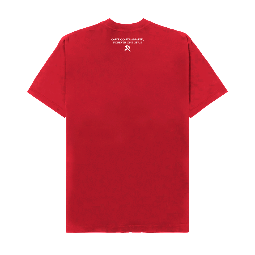 CIPHER "SIMBIO-C" RED TEE OVERSIZED