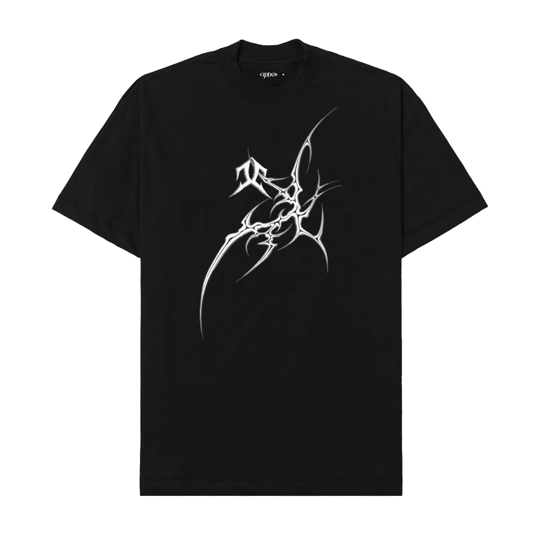 CIPHER "PLAGUE" BLACK TEE OVERSIZED