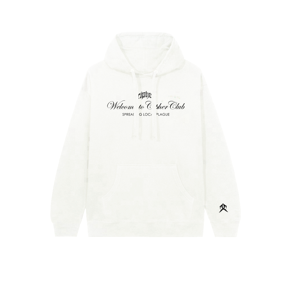 CIPHER "PLAGUE" OFF-WHITE HOODIE