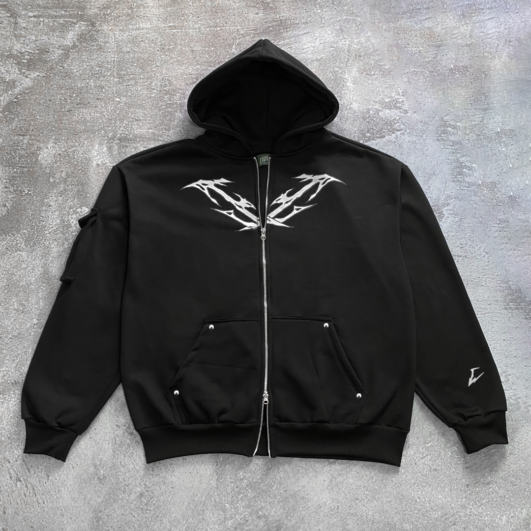 CIPHER "EXTINCTION" BLACK HOODIE