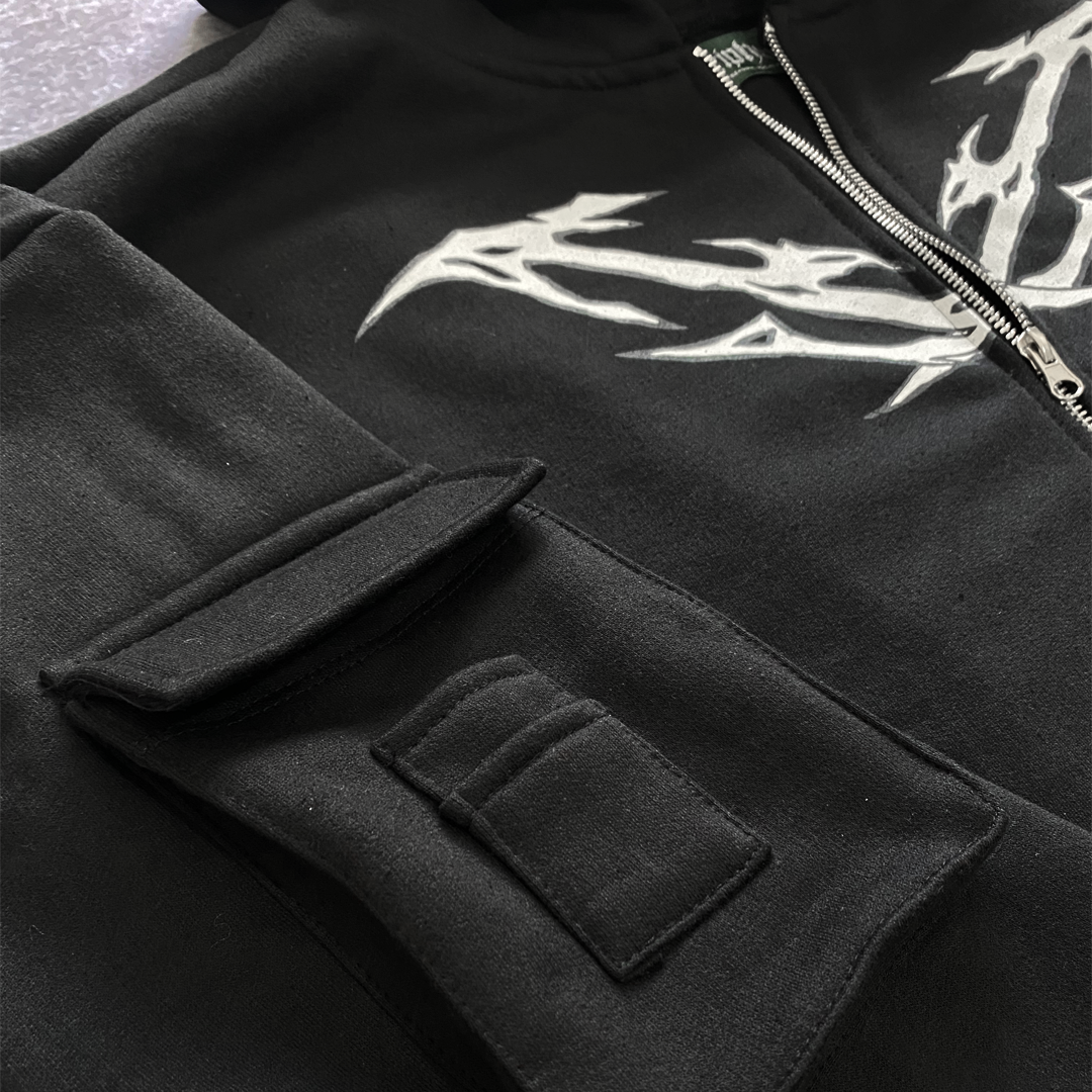 CIPHER "EXTINCTION" BLACK HOODIE